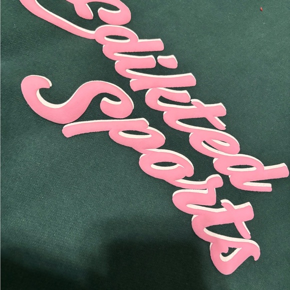 Edikted Teal Hooded Men's Sweater - Picture 5 of 5